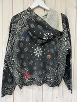 Load image into Gallery viewer, Embroidered Bandana Hoodie - New Brand
