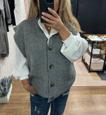 Load image into Gallery viewer, Kanellia Knitted Waistcoat - 1 Left Size L - Kaffe
