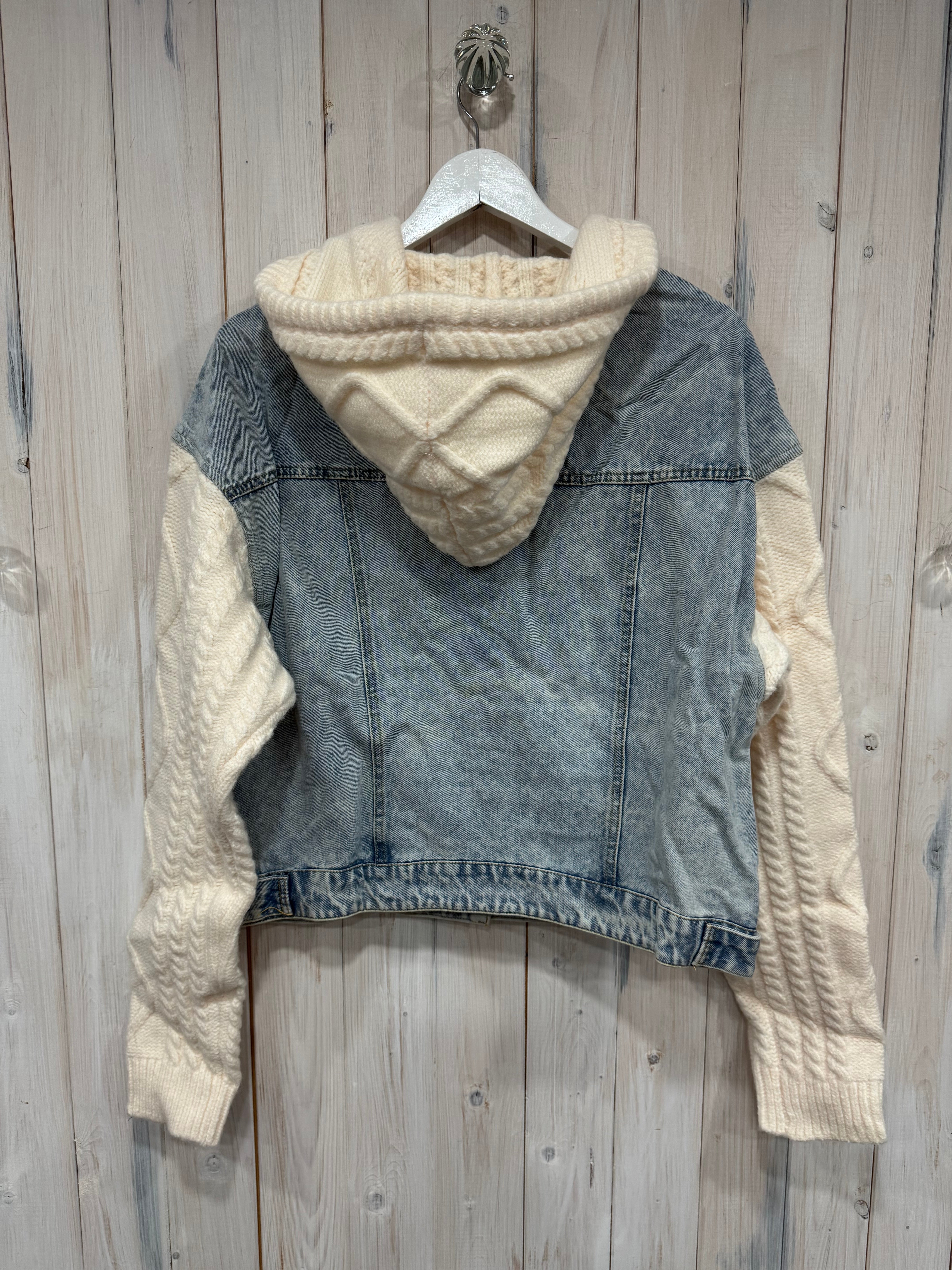 Candy Knitted Denim Hoodie - New Season - Elan