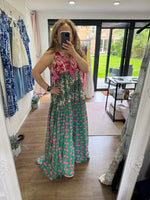 Load image into Gallery viewer, Top Stitch Maxi Dress - High Summer
